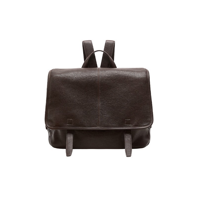 Business Backpack Brief - Personalized Waxed Canvas Messenger Bag With