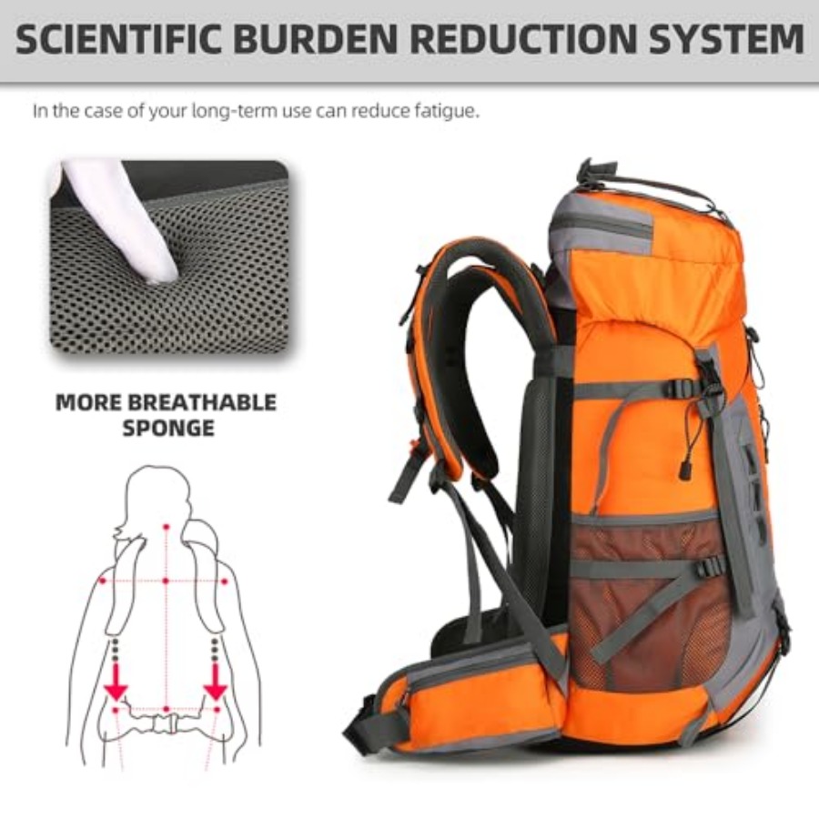 60L Hiking Backpack for Men an - Hiking Backpack Waterproof reseña y precio