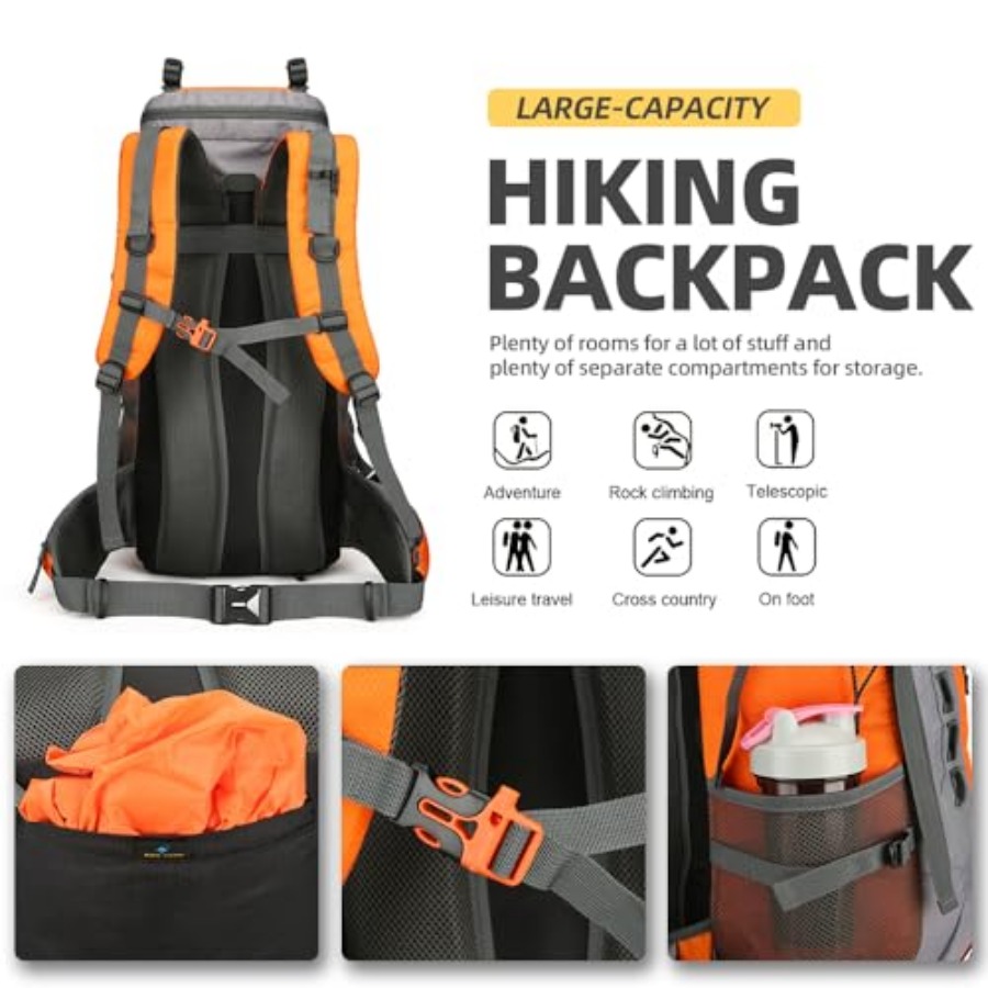 60L Hiking Backpack for Men an - Hiking Backpack Waterproof reseña y precio