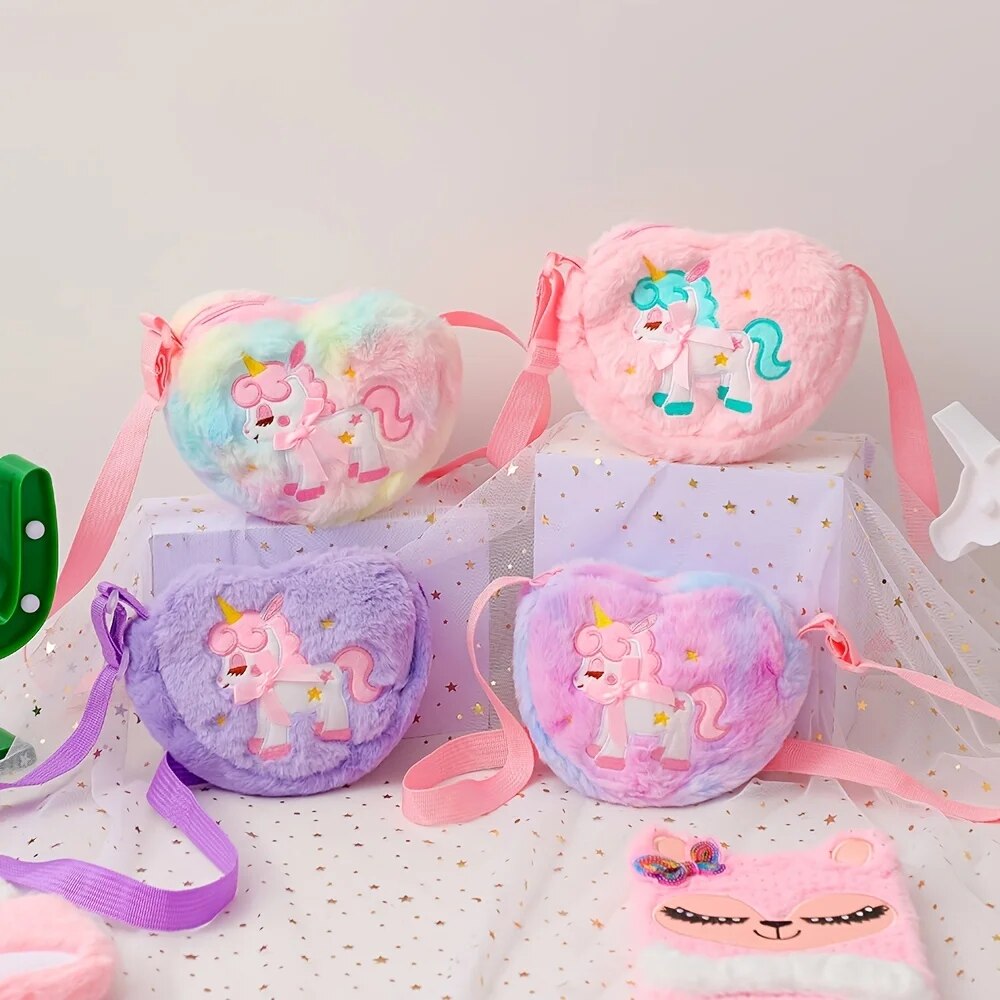 Cute Unicorn For Girls Plush H - Mini Backpack Purse reseña y precio