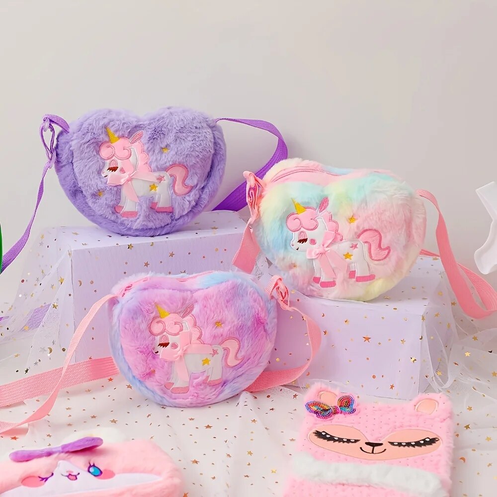 Cute Unicorn For Girls Plush H - Mini Backpack Purse reseña y precio
