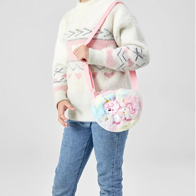 Cute Unicorn For Girls Plush H - Mini Backpack Purse reseña y precio