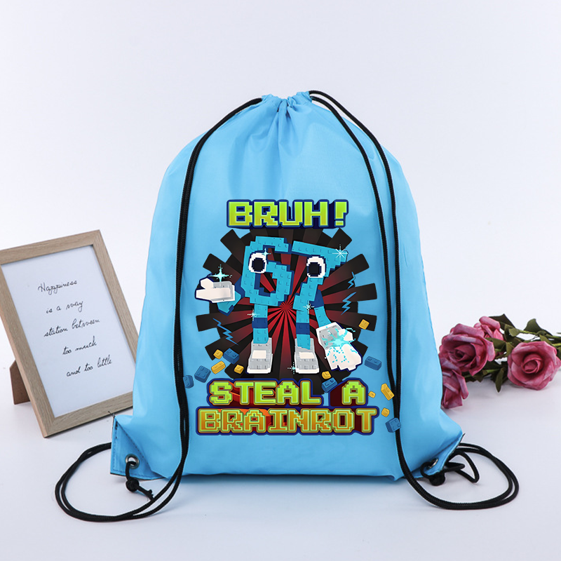 Steal A Brainrot 67 Six Seven  - Drawstring Gym Bag reseña y precio