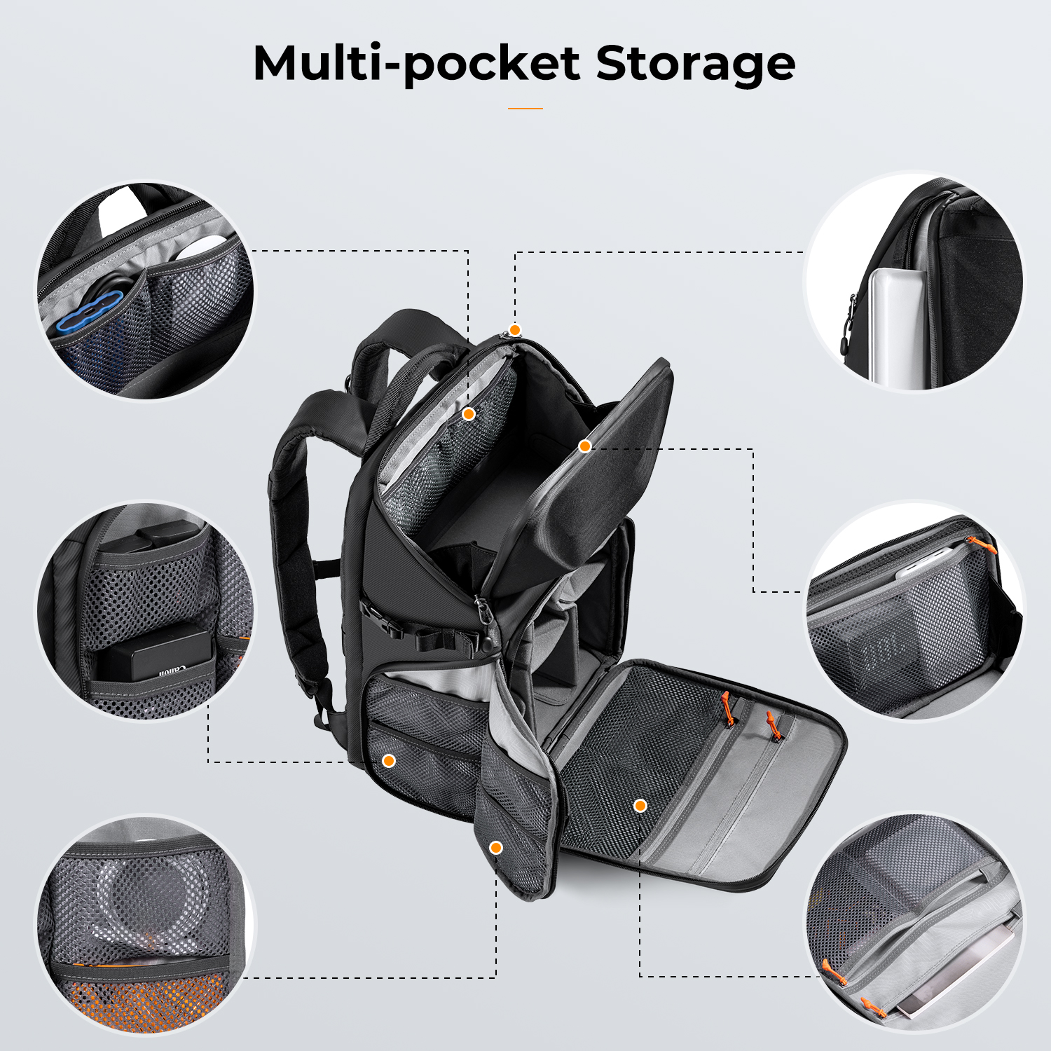 K&F CONCEPT 20L Camera Backpac - Laptop Backpack 15.6 reseña y precio