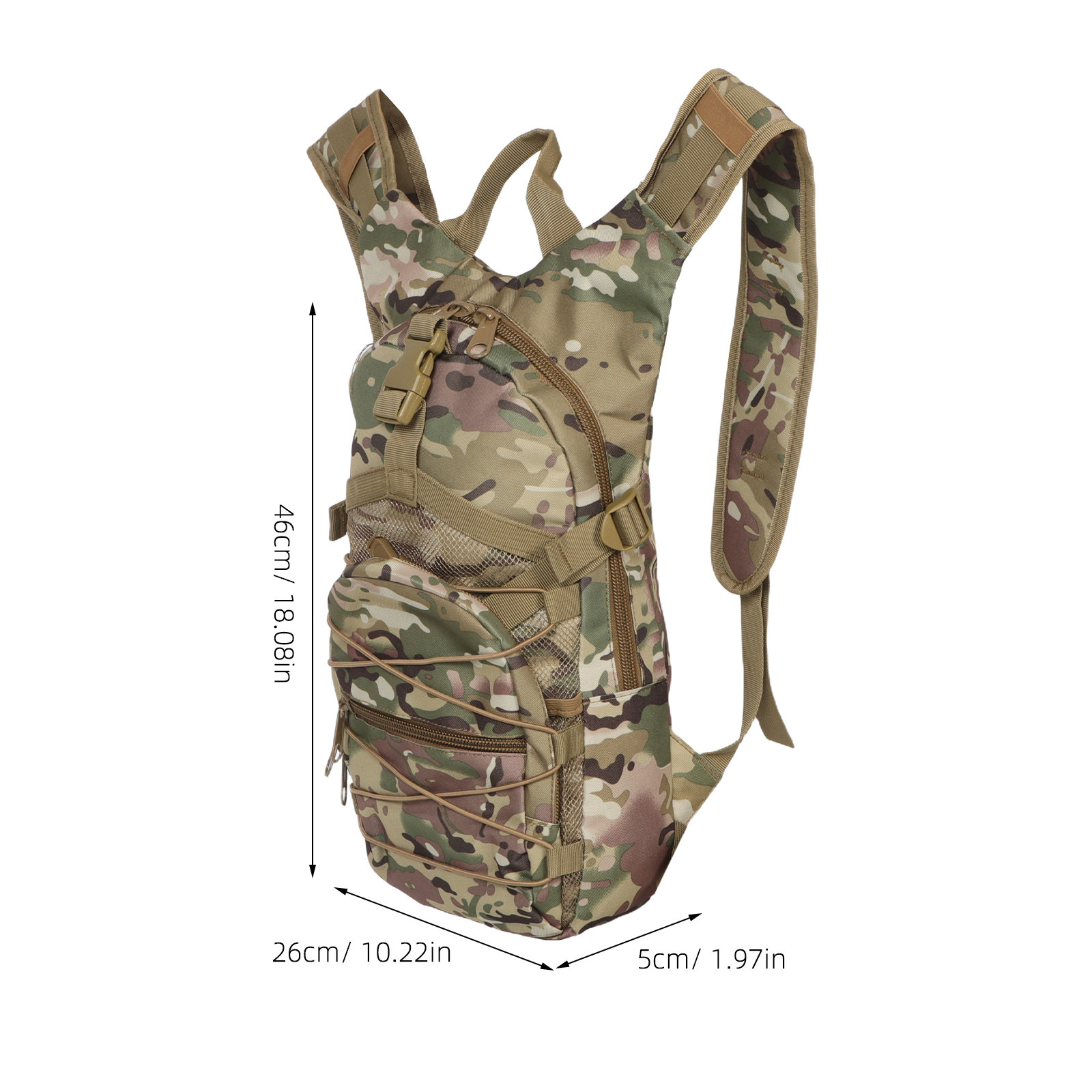 Military Style Camouflage Back - Rucksack Military Style reseña y precio