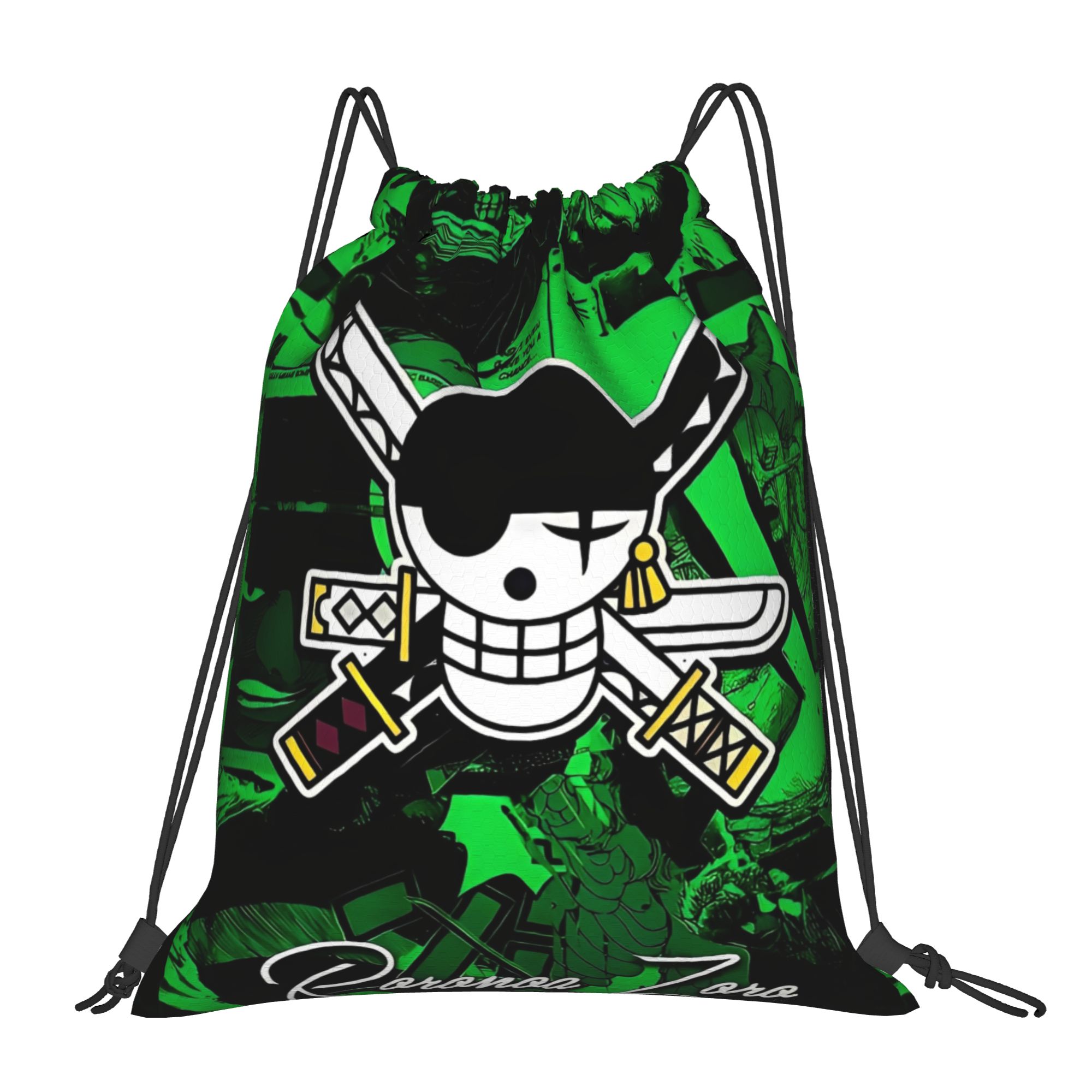 One Piece Zoro Skull Backpack  - Drawstring Gym Bag reseña y precio