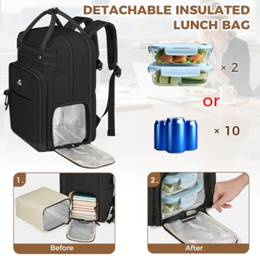Teacher Backpack with Lunch Co - Laptop Backpack 15.6 reseña y precio