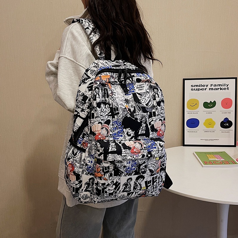 Trendy One Piece Luffy Anime B - School Backpack Teen reseña y precio