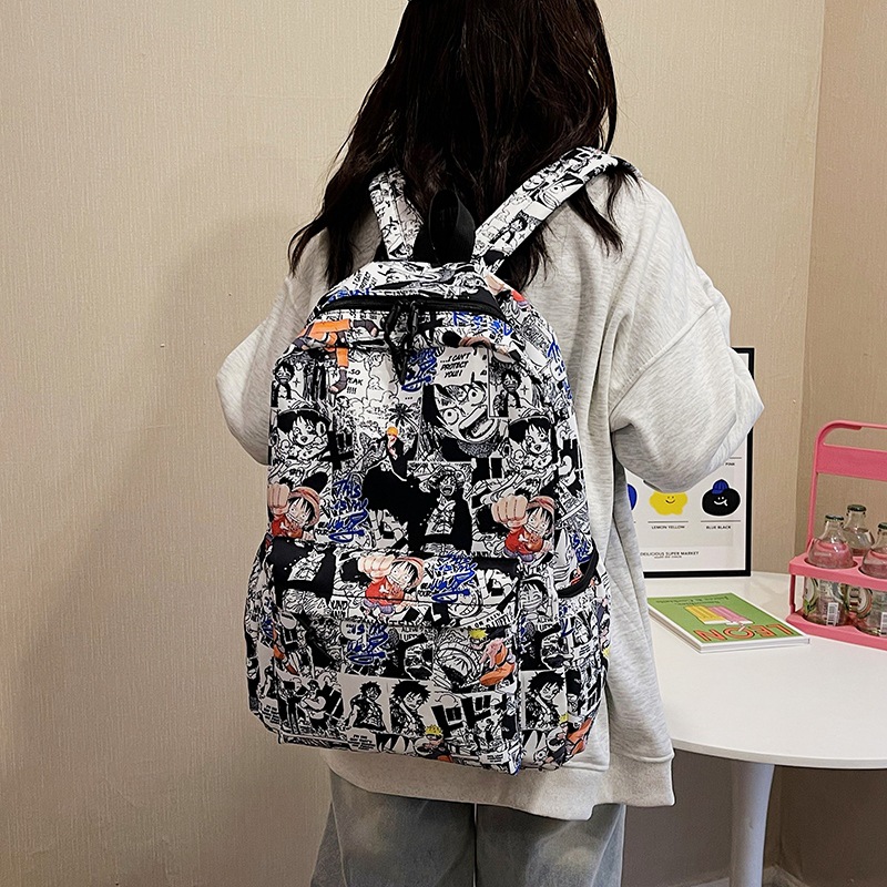Trendy One Piece Luffy Anime B - School Backpack Teen reseña y precio