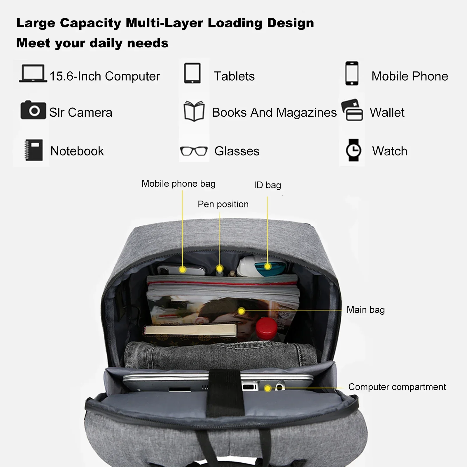 Laptop Backpack for 17 Inch La - Fashion Backpack Women reseña y precio