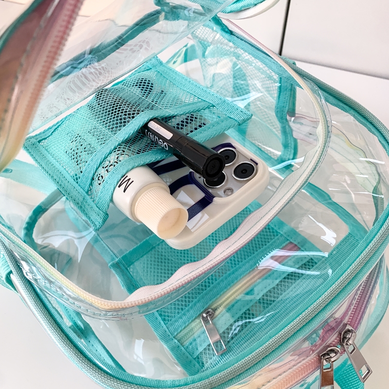 PVC Transparent Zipper Large C - Fashion Backpack Women reseña y precio