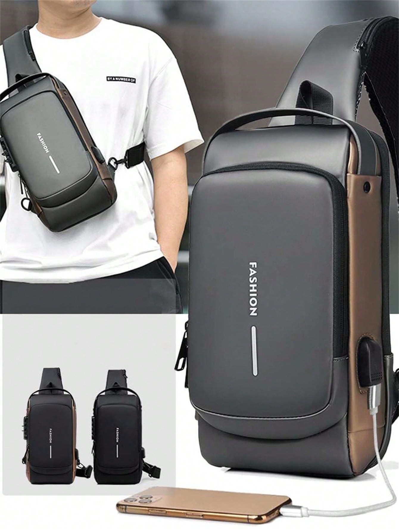Men's Bags Shoulder Messenger  - Sling Backpack Shoulder reseña y precio
