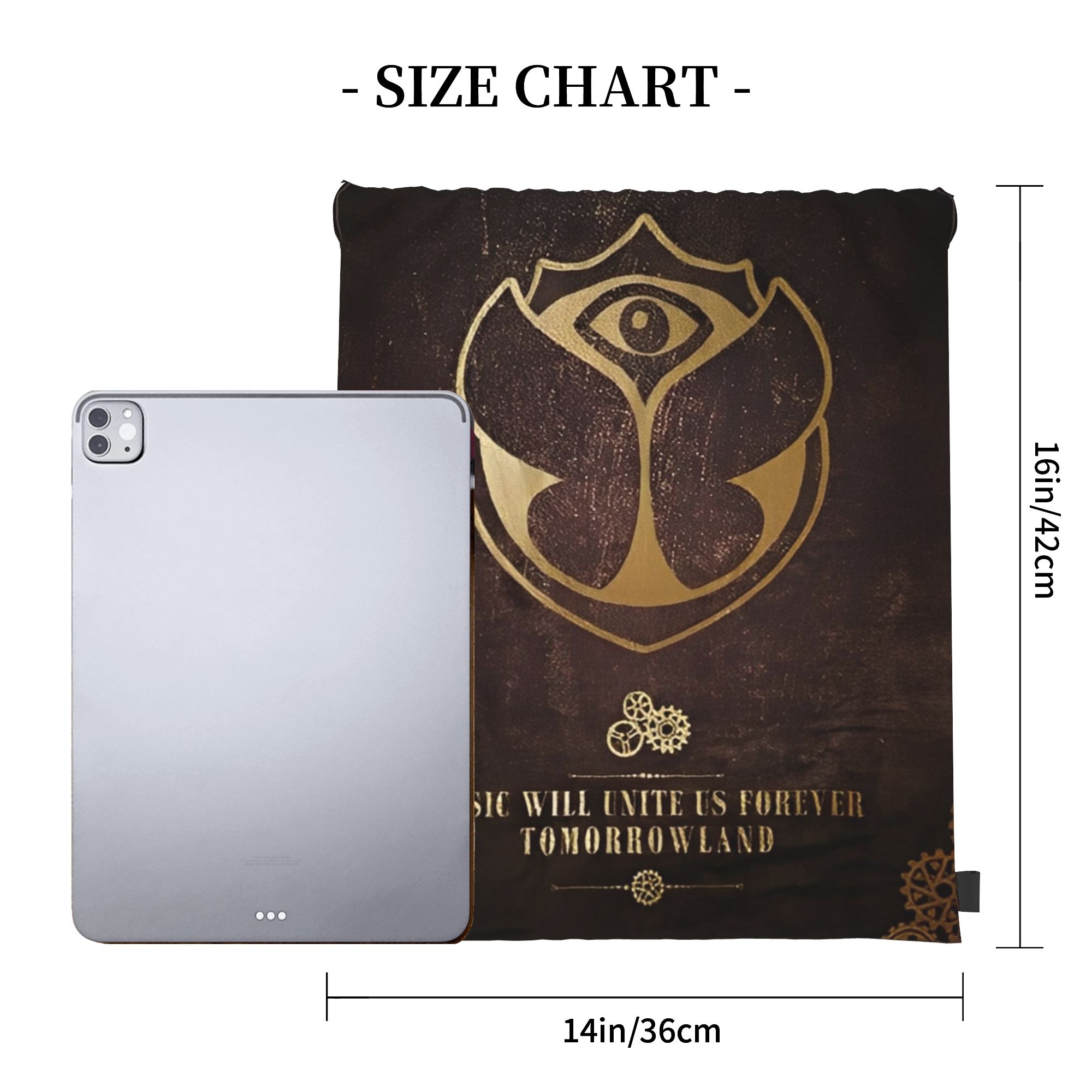Tomorrowlands  Drawstring Bags - Drawstring Gym Bag reseña y precio