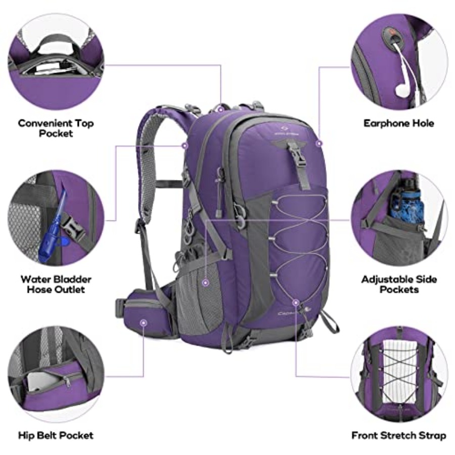 Hiking Backpack, Camping Backp - Hiking Backpack Waterproof reseña y precio
