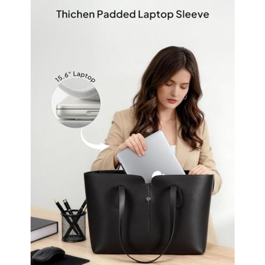 TOPEAST Laptop Tote Bag for Wo - Laptop Sleeve Removable reseña y precio