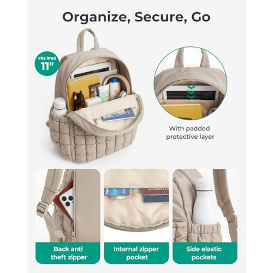 Mini Backpacks for Women, Puff - Mini Backpack Purse reseña y precio