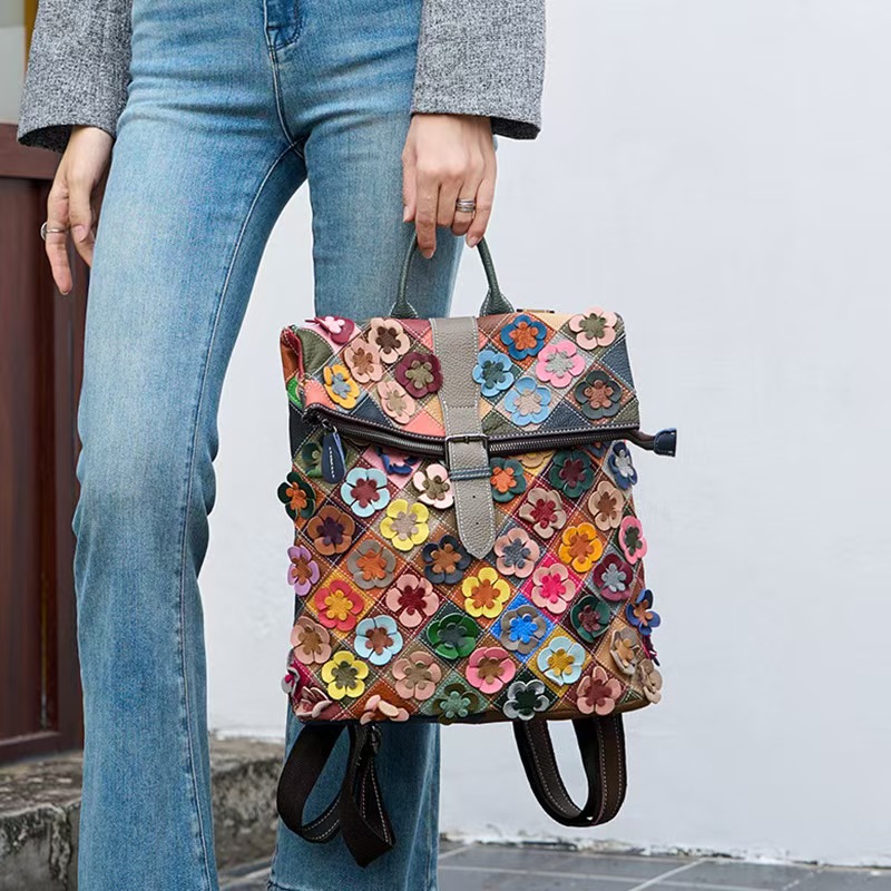 Vintage Women Genuine Leather  - Leather Backpack Vintage reseña y precio