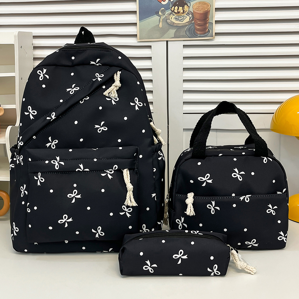 3pcs Bow Tie College School Ba - School Backpack Teen reseña y precio