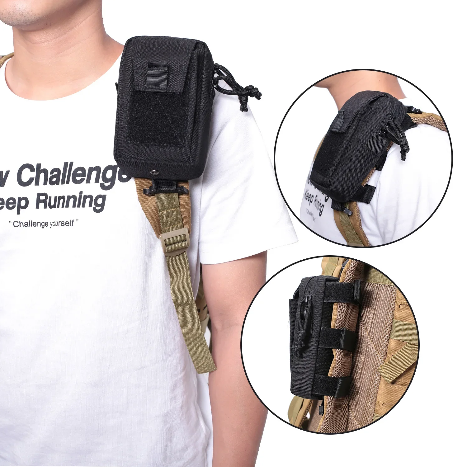 Molle Backpack Strap Bag Phone - Backpack Insert Organizer reseña y precio