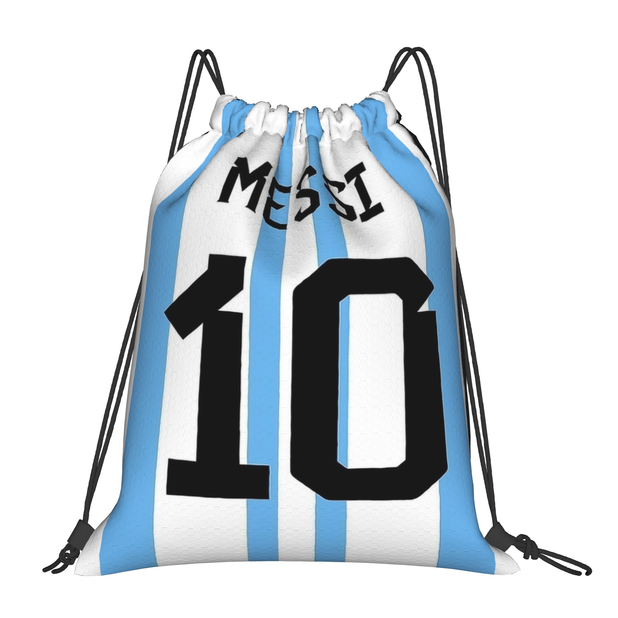 Messis 10 Soccer Football Draw - Drawstring Gym Bag reseña y precio