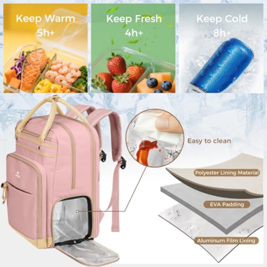 Lunch Backpack for Women, Teac - Laptop Backpack 15.6 reseña y precio