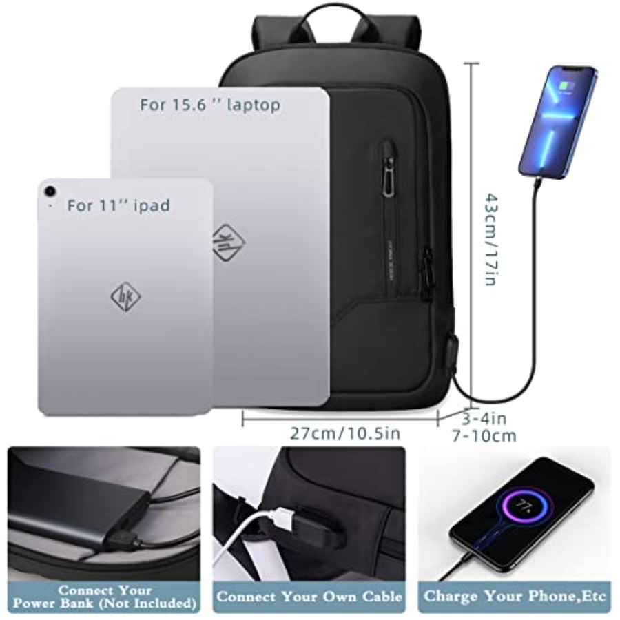 Backpack for Men Business Slim - Travel Backpack Anti Theft reseña y precio