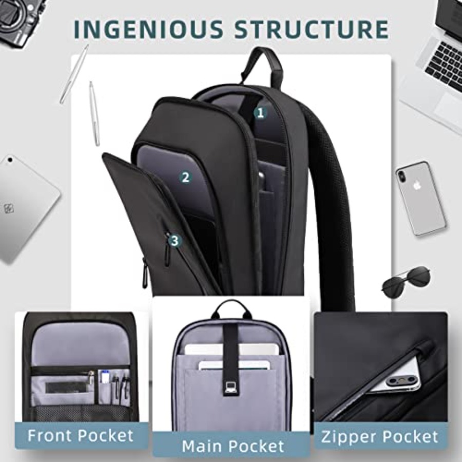 Backpack for Men Business Slim - Travel Backpack Anti Theft reseña y precio