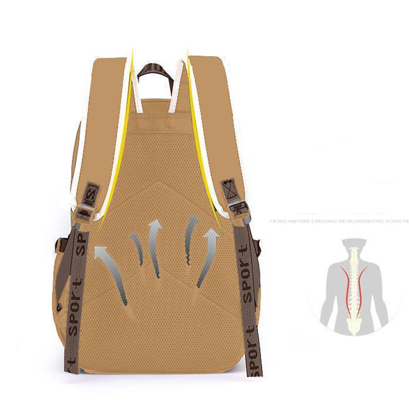 Kawaii Capybara Stylish Khaki  - School Backpack Teen reseña y precio