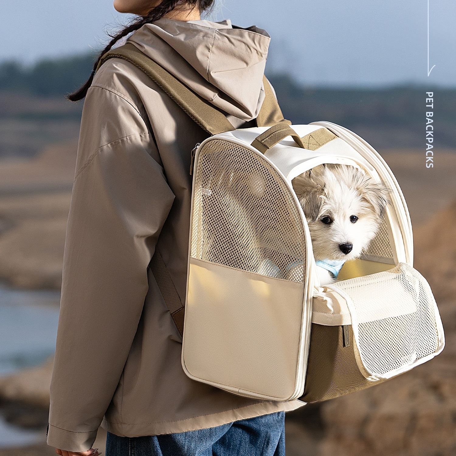 Pet Carrier Backpack Breathabl - Foldable Backpack Small reseña y precio