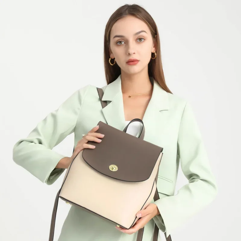 Women's Bags Large Capacity Le - Leather Backpack Vintage reseña y precio
