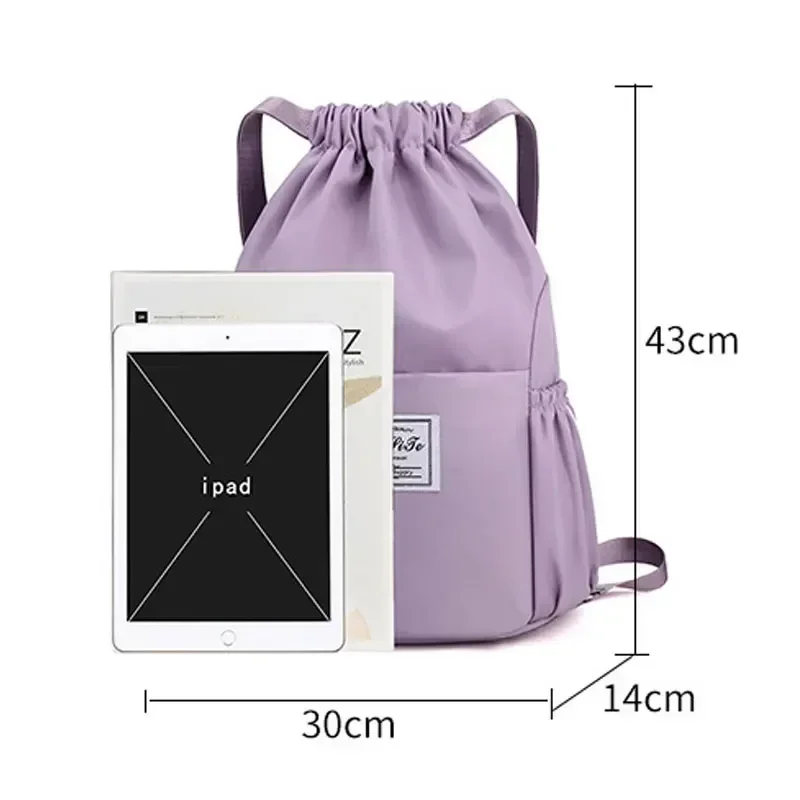 Sports Gym Drawstring Bag Wate - Drawstring Gym Bag reseña y precio