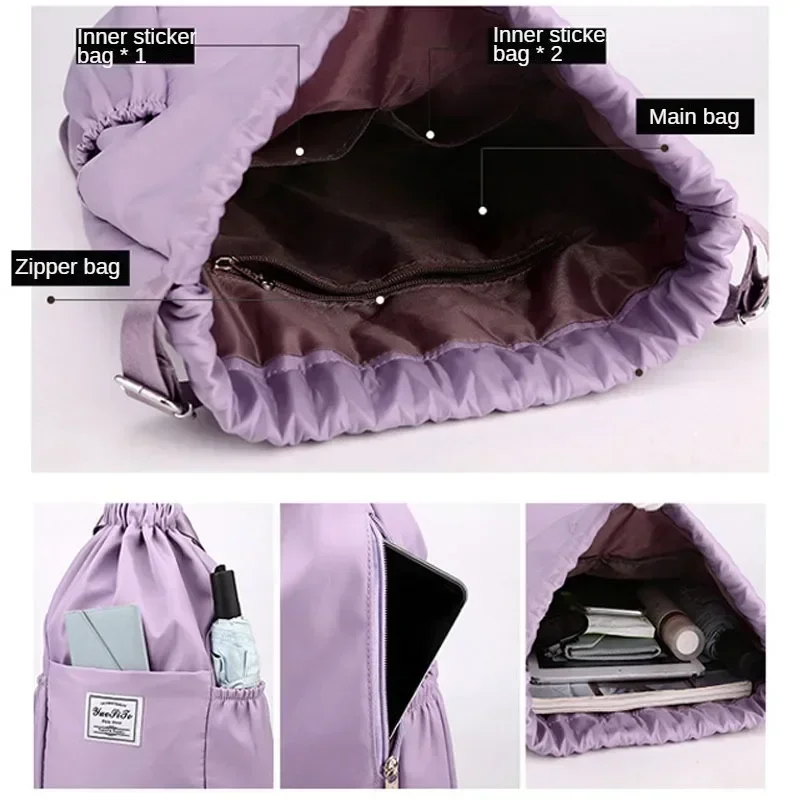 Sports Gym Drawstring Bag Wate - Drawstring Gym Bag reseña y precio