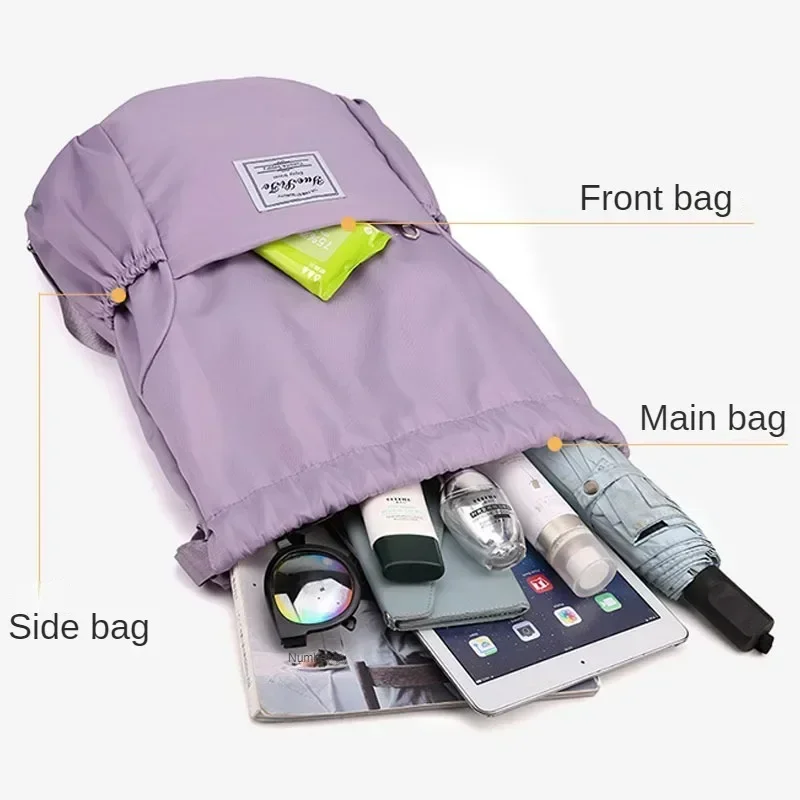 Sports Gym Drawstring Bag Wate - Drawstring Gym Bag reseña y precio