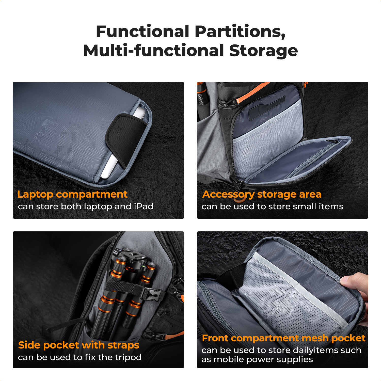 K&F CONCEPT 25L Outdoor Camera - Rain Cover Backpack reseña y precio