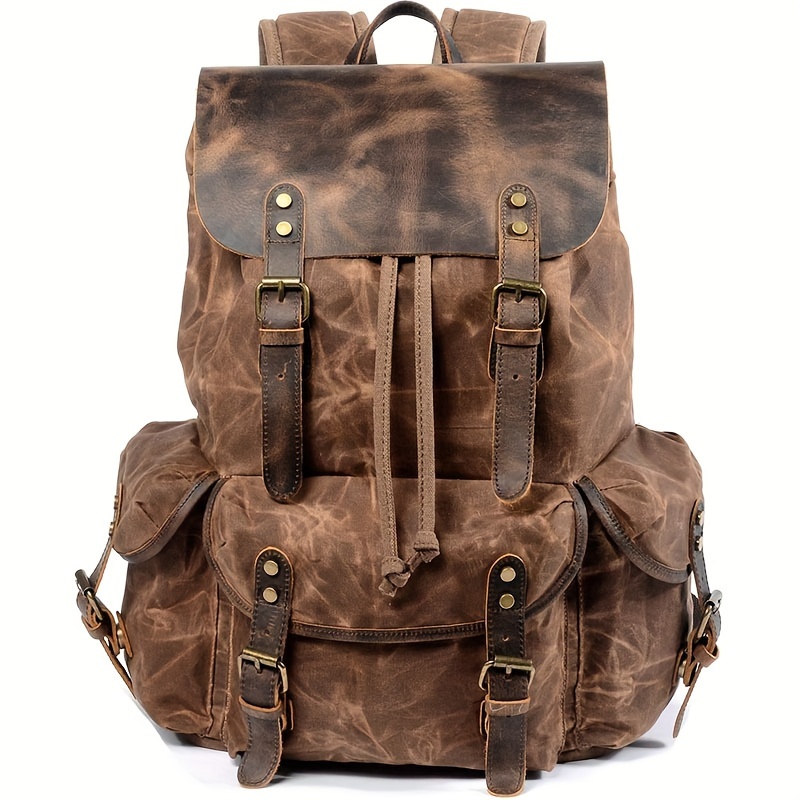 Vintage Men'S Leather Backpack - Leather Backpack Vintage reseña y precio