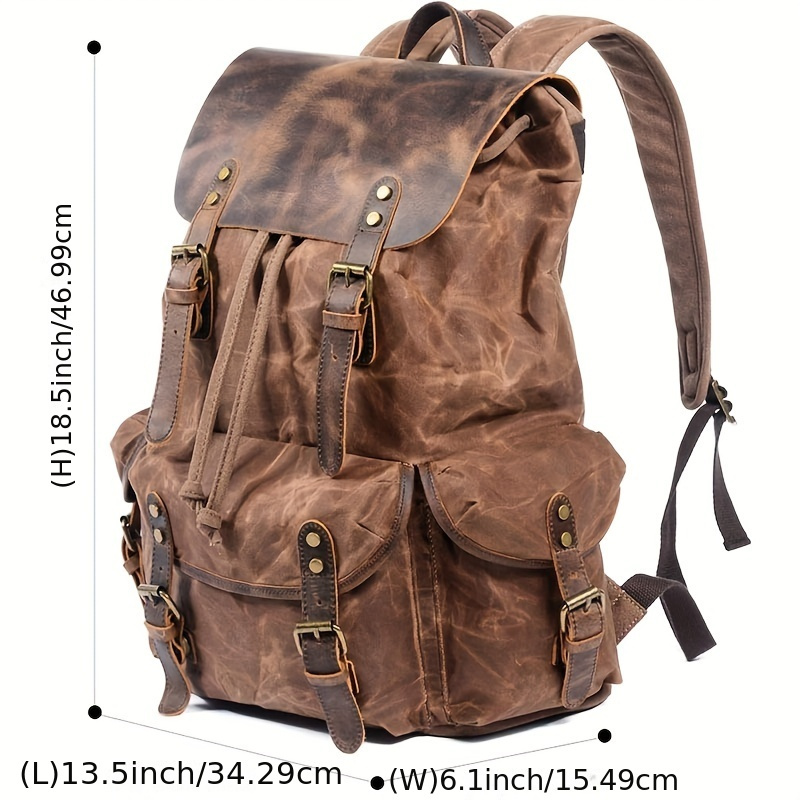 Vintage Men'S Leather Backpack - Leather Backpack Vintage reseña y precio
