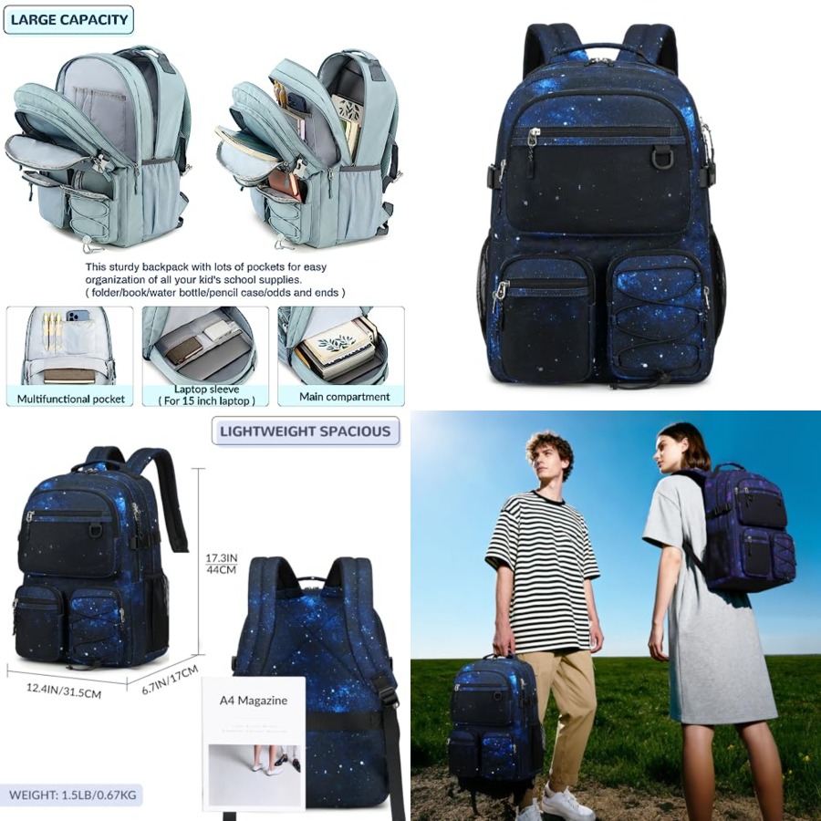 Multi-Pocket Backpack for Trav - Laptop Backpack 15.6 reseña y precio