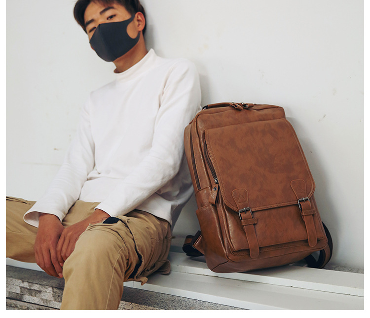 Custom Logo Pu Backpack For Me - Business Backpack Brief reseña y precio