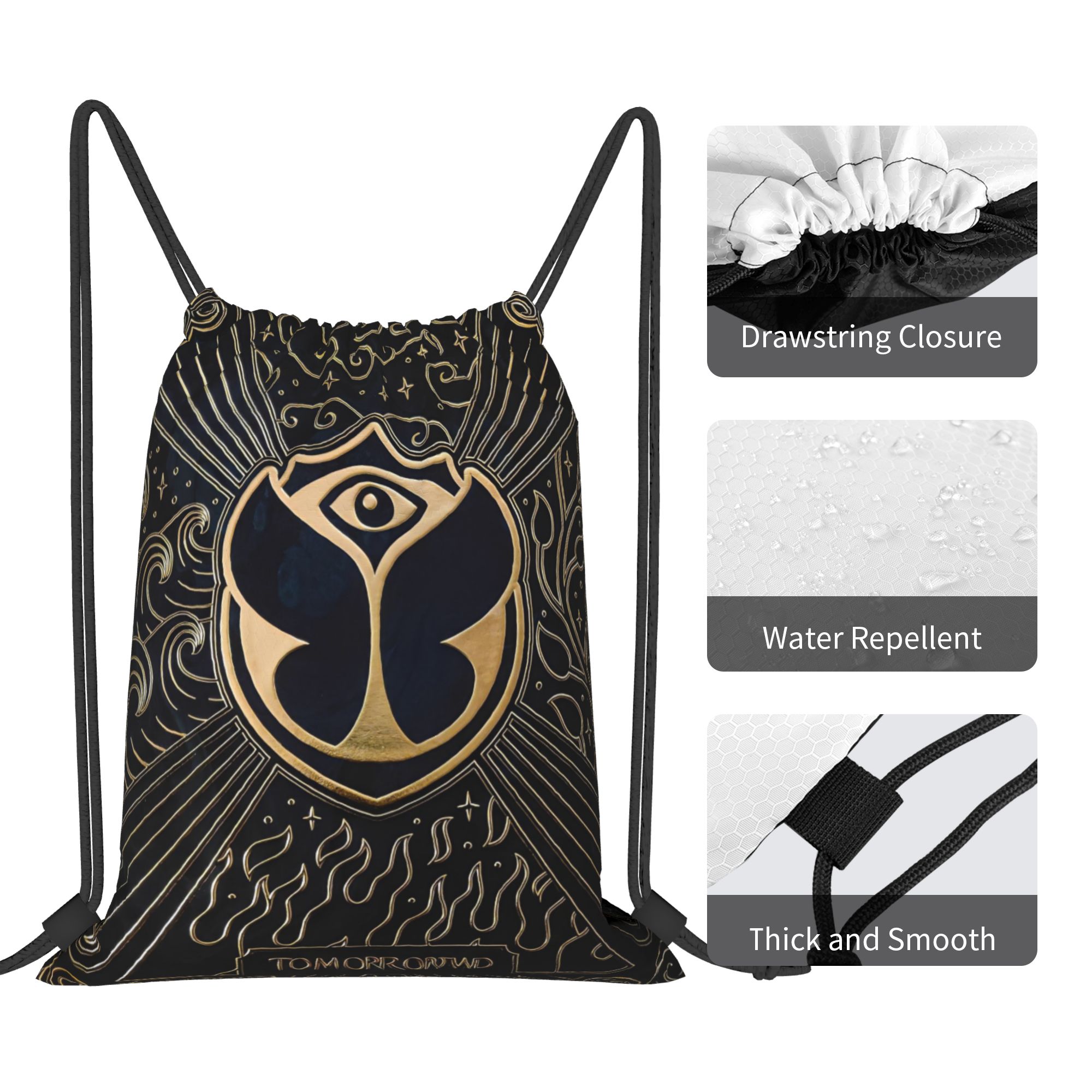 Tomorrowlands  Drawstring Back - Drawstring Gym Bag reseña y precio