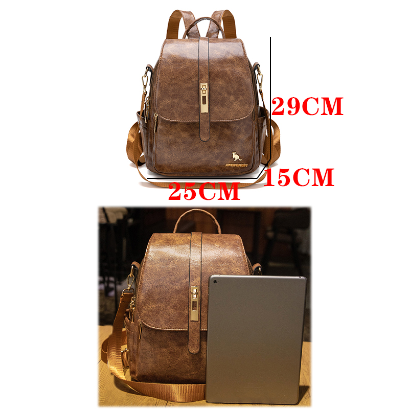 College Women Backpacks Design - Leather Backpack Vintage reseña y precio