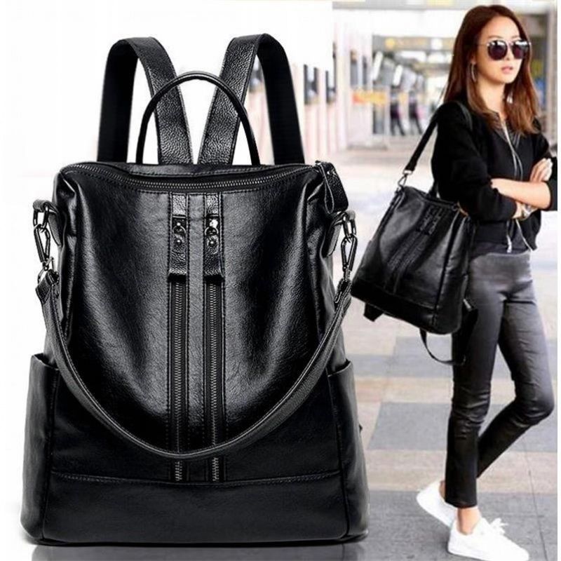 Women Soft Leather Backpack Sc - Canvas Backpack Casual reseña y precio