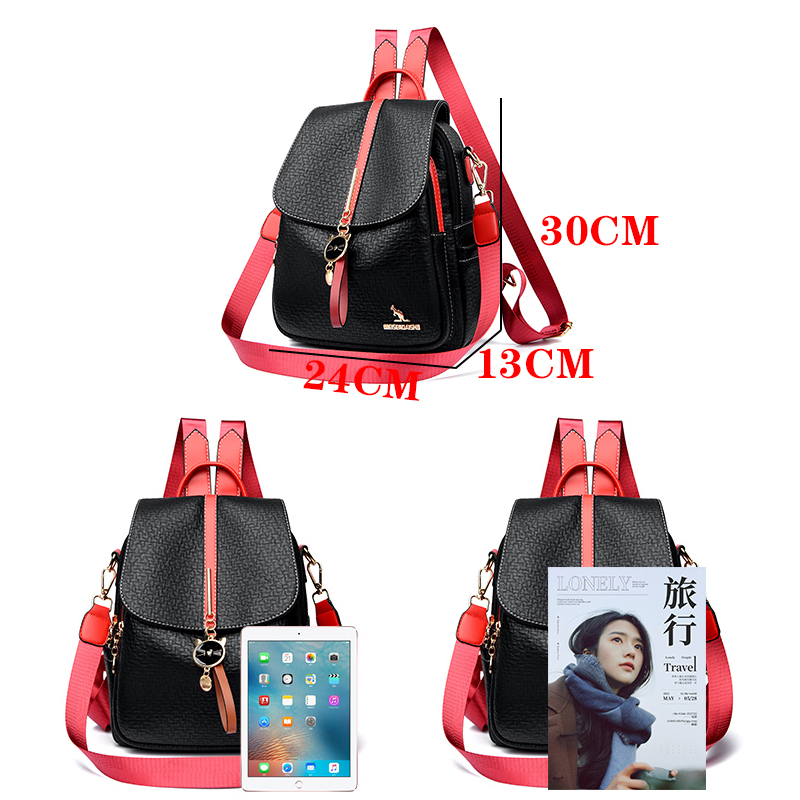 Women Large Capacity Backpack  - Leather Backpack Vintage reseña y precio