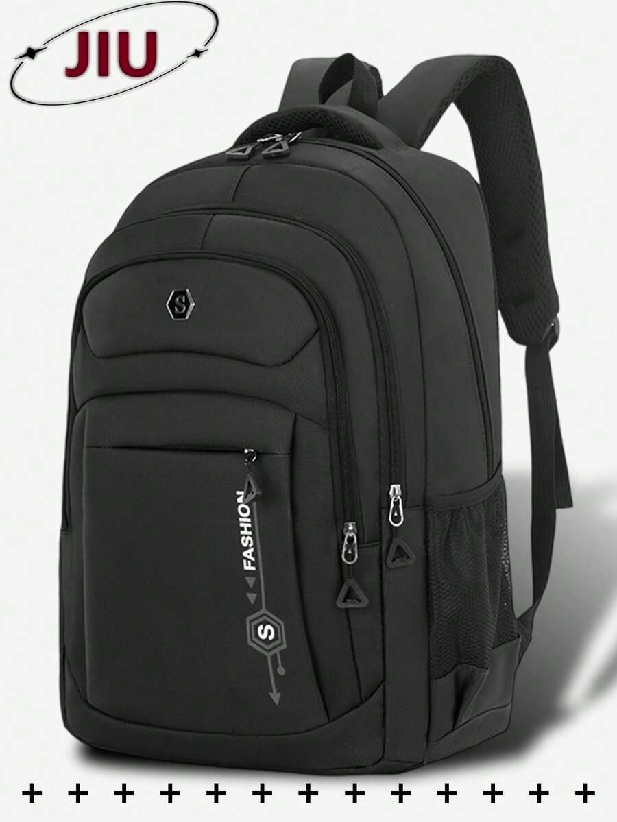 Multi-Compartment Letter Print - Laptop Backpack 15.6 reseña y precio