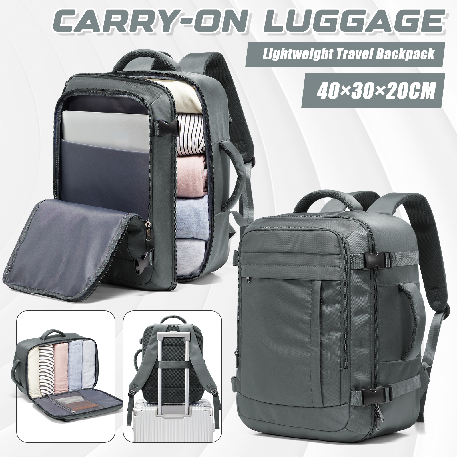 Ryanair Cabin Bags 40x30x20 Un - Canvas Backpack Casual reseña y precio