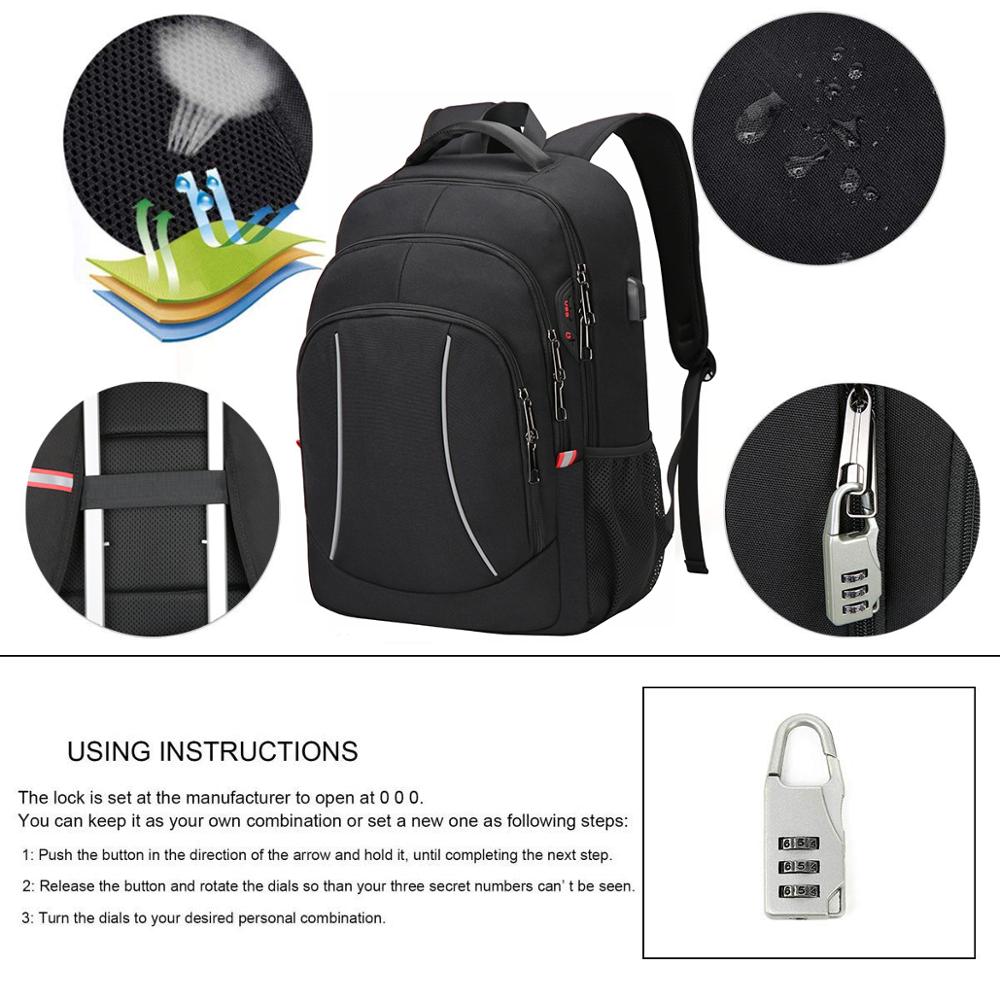 Men Multifuction Travel Laptop - Laptop Backpack 15.6 reseña y precio