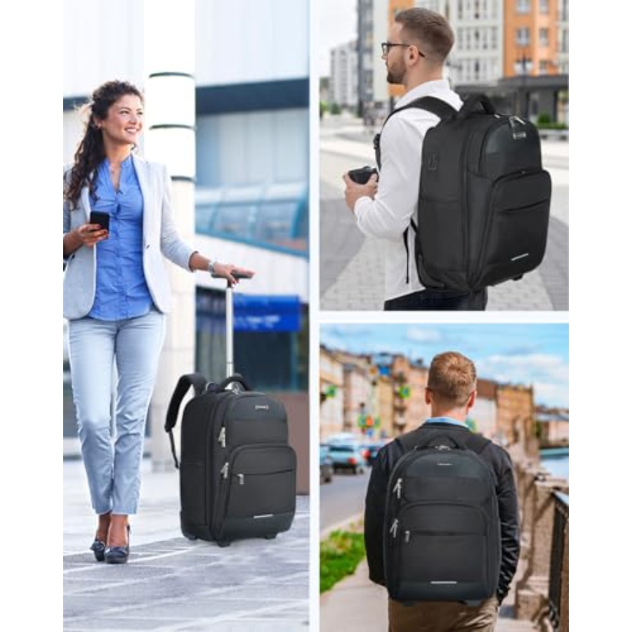 Rolling Backpack 30L Travel La - Laptop Backpack 15.6 reseña y precio