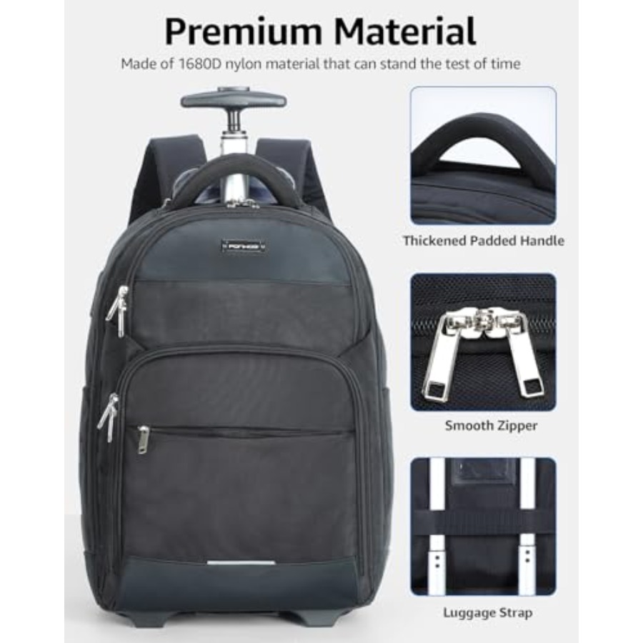 Rolling Backpack 30L Travel La - Laptop Backpack 15.6 reseña y precio