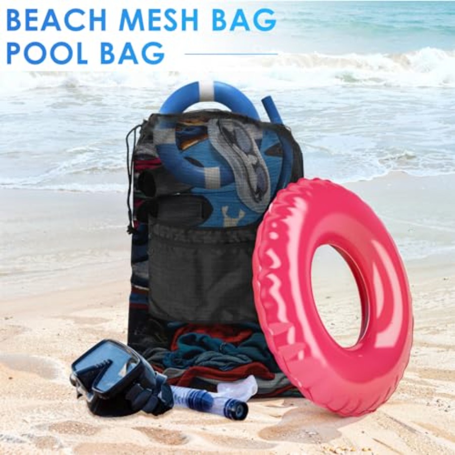 Drawstring Bag Heavy Duty Mesh - Drawstring Gym Bag reseña y precio
