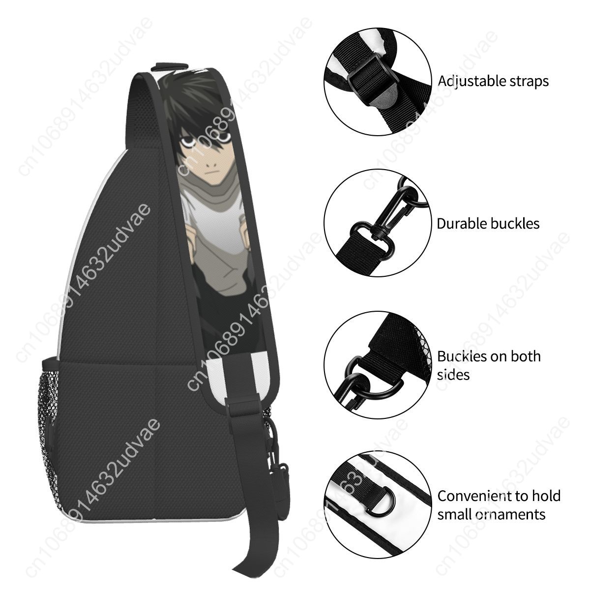 L Death Note Sling Bags Chest  - Sling Backpack Shoulder reseña y precio