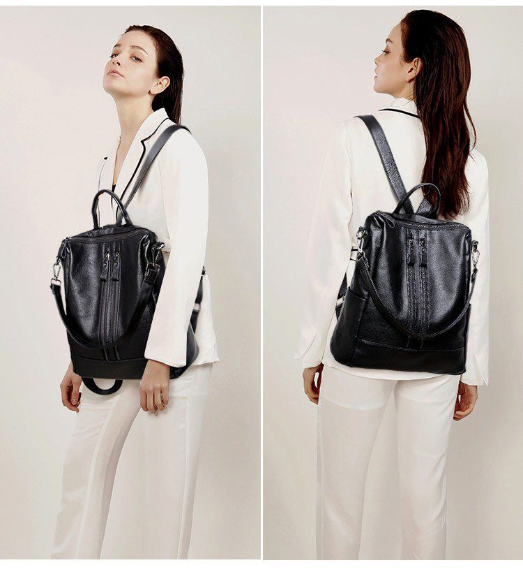Women Soft Leather Backpack Sc - Canvas Backpack Casual reseña y precio